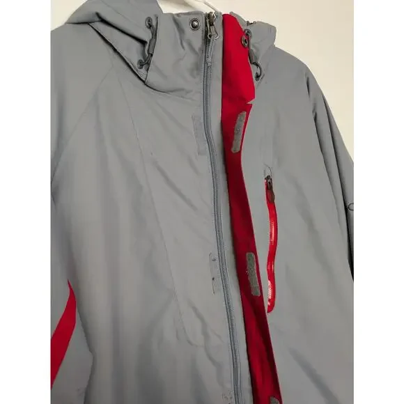 Columbia Jacket Mens Large Gray Omni-Tech Hooded Rain Waterproof - Picture 9 of 12